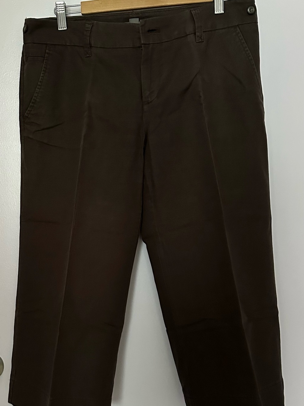 Women’s Brown Linen Blend Culottes Pants